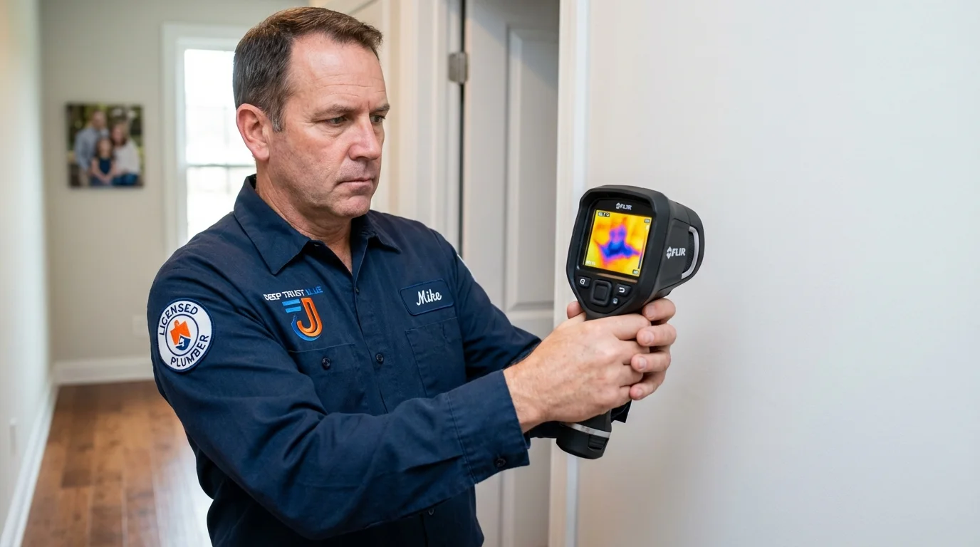 Thermal imaging leak detection by Johns Plumbing LLC in Grand Terrace